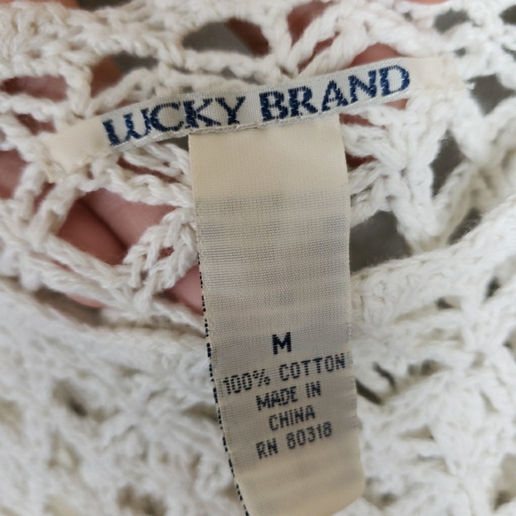 Lucky Brand open knit boho sweater - Picture 4 of 4